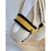 The adjustable halter for Hobby Horse A3 - honey yellow with black furry