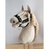 The adjustable halter for Hobby Horse A3 - khaki with black furry