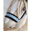The adjustable halter for Hobby Horse A3 - light blue with black furry