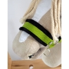 The adjustable halter for Hobby Horse A3 - lime with black furry