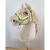 The adjustable halter for Hobby Horse A3 - lime with white furry