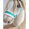 The adjustable halter for Hobby Horse A3 - mint with white furry