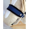 The adjustable halter for Hobby Horse A3 - navy blue with black furry