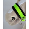 The adjustable halter for Hobby Horse A3 - neon green with black furry
