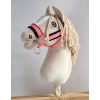 The adjustable halter for Hobby Horse A3 - neon pink with black furry