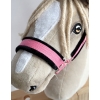 The adjustable halter for Hobby Horse A3 - pink with black furry
