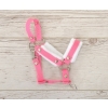 The adjustable halter for Hobby Horse A3 - pink with white furry