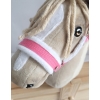 The adjustable halter for Hobby Horse A3 - pink with white furry
