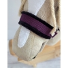 The adjustable halter for Hobby Horse A3 - plum with black furry