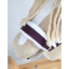 The adjustable halter for Hobby Horse A3 - plum with white furry