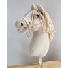 The adjustable halter for Hobby Horse A3 - powder pink with white furry