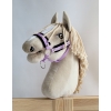 The adjustable halter for Hobby Horse A3 - purple with black furry