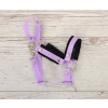 The adjustable halter for Hobby Horse A3 - purple with black furry