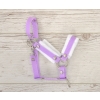 The adjustable halter for Hobby Horse A3 - purple with white furry