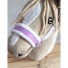 The adjustable halter for Hobby Horse A3 - purple with white furry