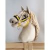 The adjustable halter for Hobby Horse A3 - yellow with black furry