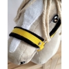 The adjustable halter for Hobby Horse A3 - yellow with black furry