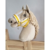 The adjustable halter for Hobby Horse A3 - yellow with white furry