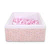 Toddler Ball-pit Dry Pool minky with balls 200pcs - ballerinas pink