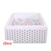 Toddler Ball-pit Dry Pool minky with balls 200pcs - black Stars