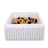 Toddler Ball-pit Dry Pool minky with balls 200pcs - black Stars