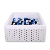 Toddler Ball-pit Dry Pool minky with balls 200pcs - black Stars