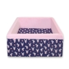 Toddler Ball-pit minky without balls - blue rabbits