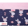 Toddler Ball-pit minky without balls - blue rabbits