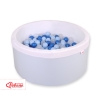 Toddlers Ball-pit minky Dry Pool with balls 200pcs - blue