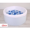 Toddlers Ball-pit minky Dry Pool with balls 200pcs - blue