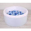 Toddlers Ball-pit minky Dry Pool with balls 200pcs - blue