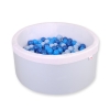 Toddlers Ball-pit minky Dry Pool with balls 200pcs - blue