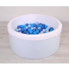 Toddlers Ball-pit minky Dry Pool with balls 200pcs - blue