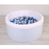 Toddlers Ball-pit minky Dry Pool with balls 200pcs - blue