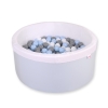 Toddlers Ball-pit minky Dry Pool with balls 200pcs - blue