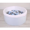 Toddlers Ball-pit minky Dry Pool with balls 200pcs - blue