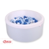 Toddlers Ball-pit minky Dry Pool with balls 200pcs - blue