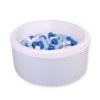Toddlers Ball-pit minky Dry Pool with balls 200pcs - blue
