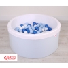 Toddlers Ball-pit minky Dry Pool with balls 200pcs - blue