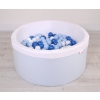 Toddlers Ball-pit minky Dry Pool with balls 200pcs - blue