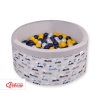 Toddlers Ball-pit minky with balls 200pcs - gray rabbits