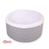 Toddlers Ball-pit minky without balls - gray stars