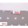 Toddlers Ball-pit minky without balls - gray stars