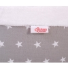 Toddlers Ball-pit minky without balls - gray stars