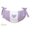 Toys bag for Cotbed - Hanging Hearts lilac