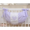 Toys bag for Cotbed - Hanging Hearts lilac