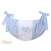 Toys bag- Hanging Hearts blue checkered