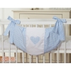Toys bag- Hanging Hearts blue checkered