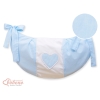 Toys bag- Hanging Hearts blue stripes