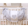 Toys bag- Hanging Hearts dots on Gray
